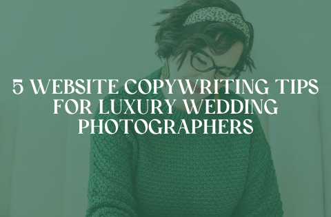 Website copywriter for wedding photographers Sara Gillis writing